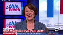Amy Klobuchar Hits Back At President Trump Blaming Democrats For Migrant Caravan