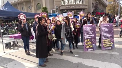 Eskişehir'de, Kadınlardan Şiddete Karşı Tepki