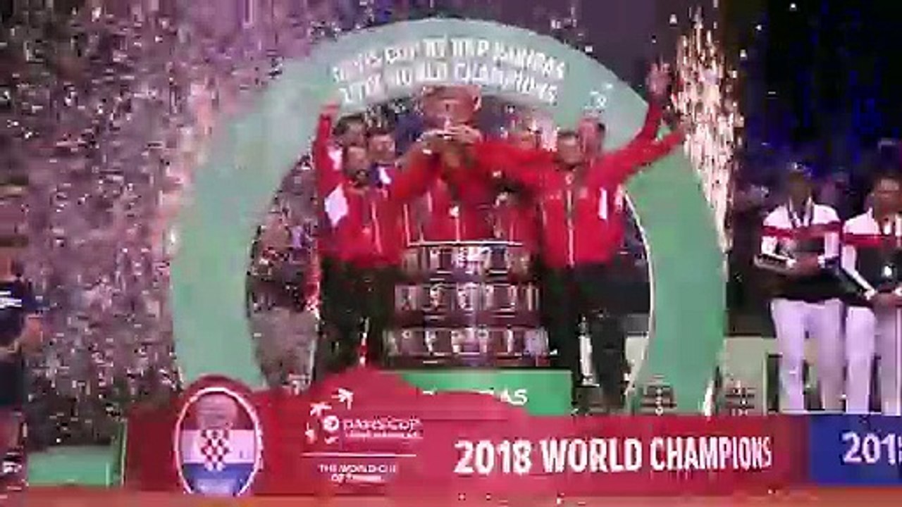 Coupe Davis 2018 - France-Croatie - Marin Cilic a offert la Coupe Davis à la Croatie , la France de Noah battue !