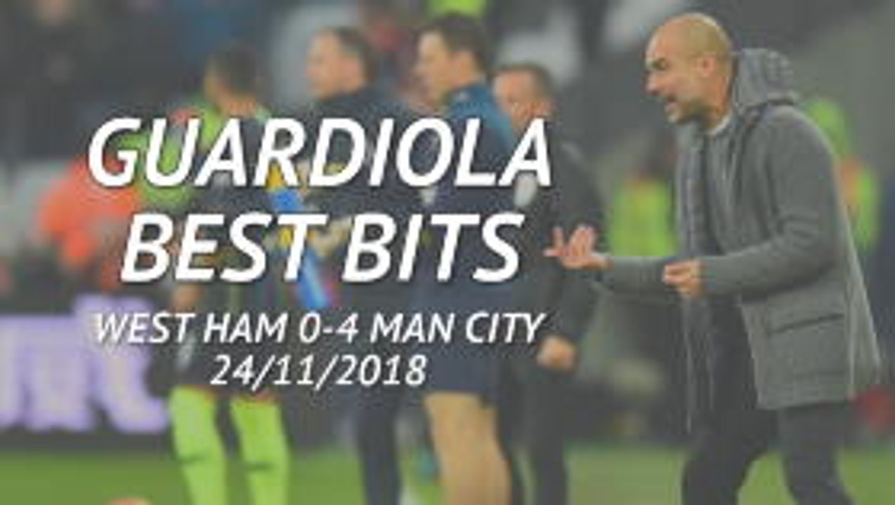 The level is there to compete for four competitions - Guardiola's best bits