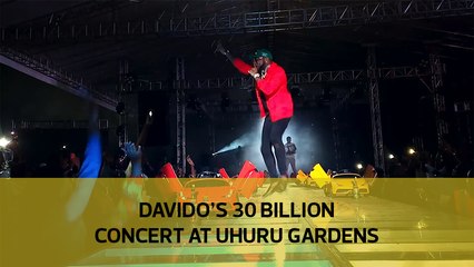 Davido's 30 billion concert at Uhuru Gardens