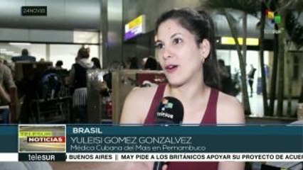 Sao Paulo despide primer grupo de 200 médicos cubanos