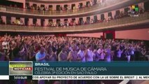 Celebran 3ª edición del Festival de Música de Cámara en Sao Paulo