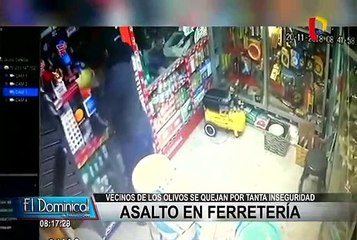 Video herunterladen: Los Olivos: cámaras de seguridad registran asalto a ferretería