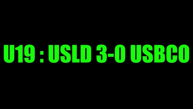 [U19] USLD 3-0 USBCO [NOVEMBRE2018]