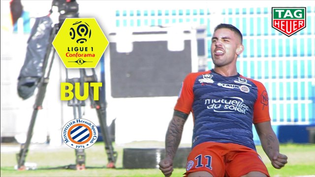 But Andy DELORT (45ème +1) / Montpellier Hérault SC - Stade Rennais FC - (2-2) - (MHSC-SRFC) / 2018-19