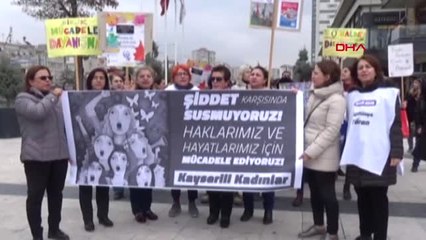 Kayseri Kadına Şiddete Karşı Halay Çekerek Tepki Gösterdiler