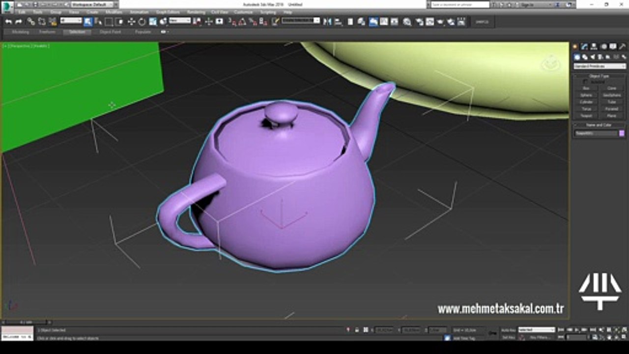 3dsmax eğitim   (3ds MAx Ders-8 Group - Ungroup - Freeze - Editable Poly)