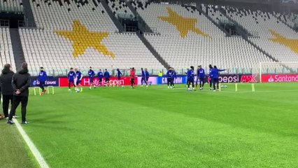Juventus-Valencia: Entrenamiento del Valencia en el Juventus Stadium