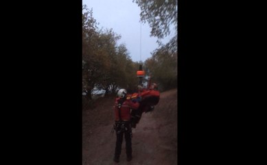 Accident de moto : un jeune blessé hélitreuillé - 25/11/2018