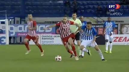 Azer Bušuladžić RED Card - Atromitos vs Olympiakos 25.11.2018 [HD]
