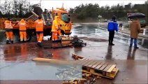 Haute-Loire. Le camp des Gilets jaunes de Lachamp sur la RN88 démantelé