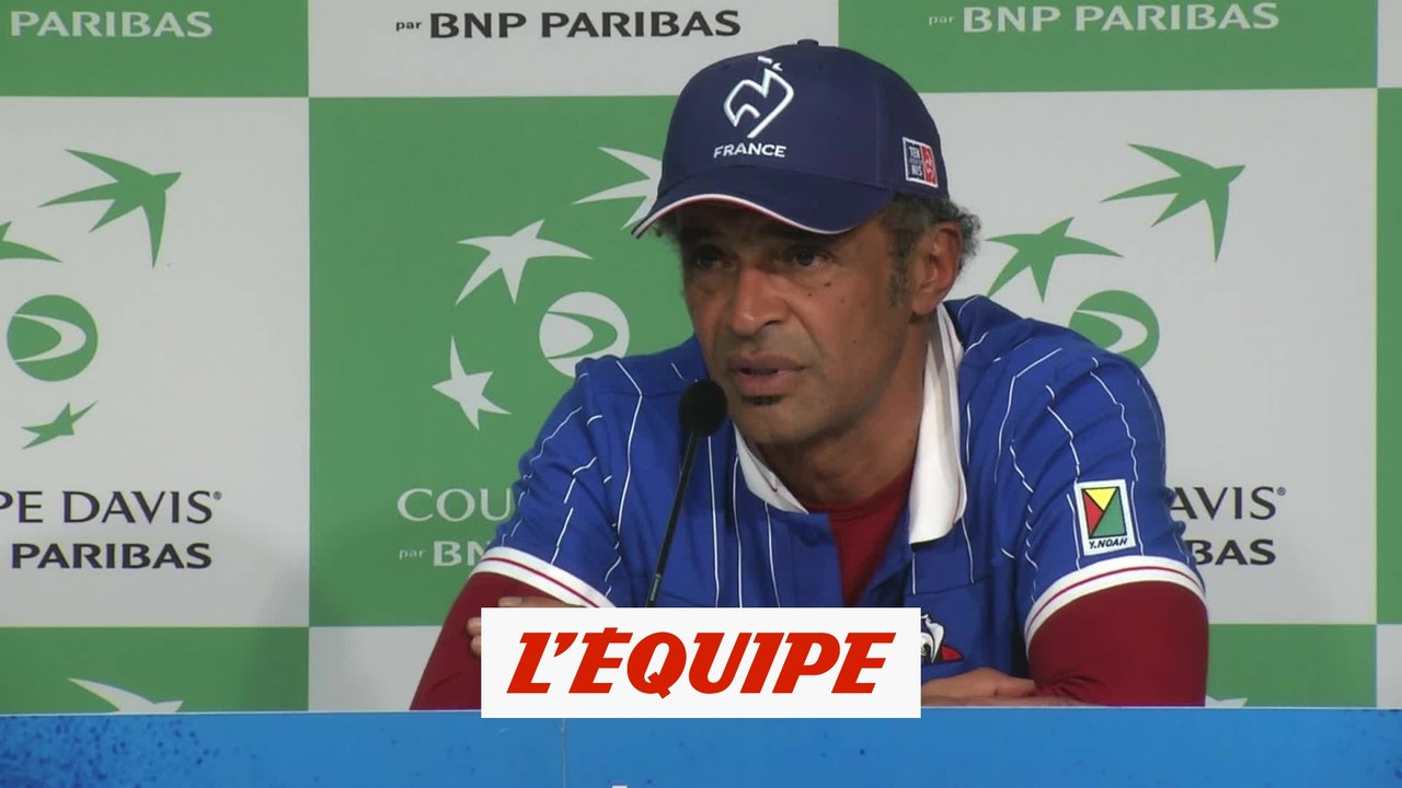 Noah «Le tennis, c'est fini pour moi» - Tennis - Coupe Davis (Finale)