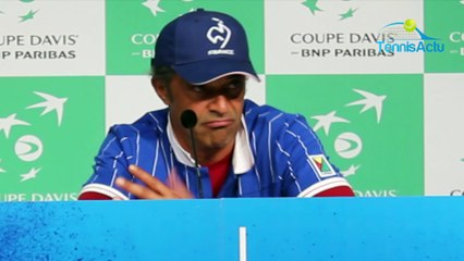 Coupe Davis 2018 - France-Croatie - Yannick Noah : "On s'est fait défoncer, la barre était trop haute"