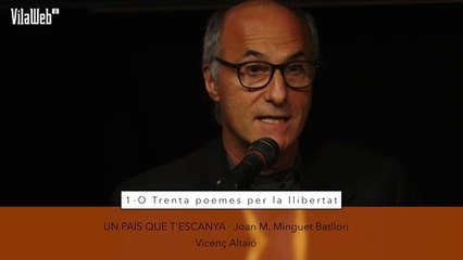 Un pís que t'escanya · Vicenç Altaió -  1-O. Trenta poetes per la Llibertat