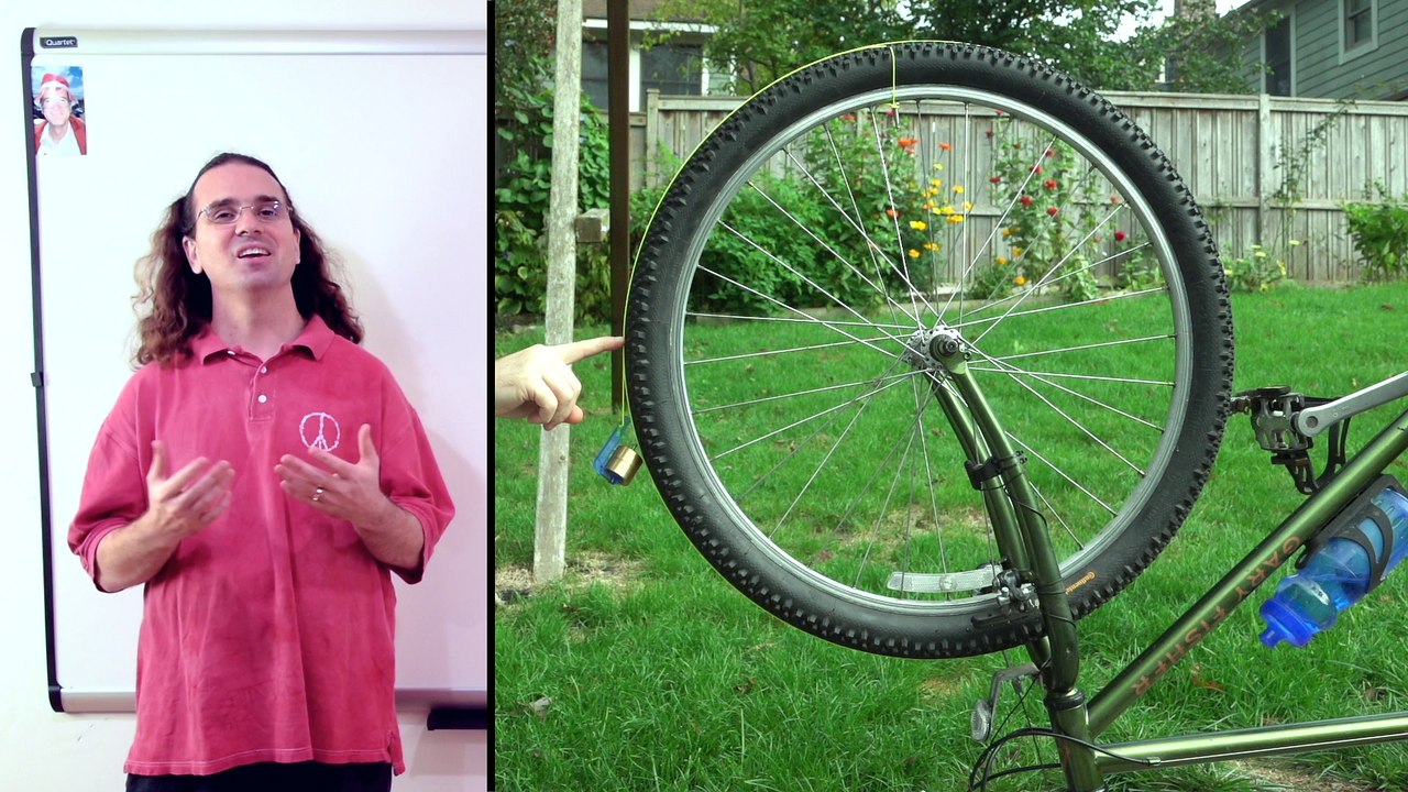 (1 of 2) Measuring the Rotational Inertia of a Bike Wheel