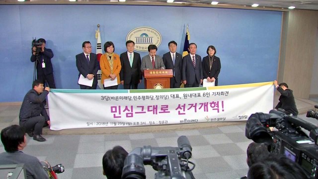 야3당 민주·한국, 연동형 비례대표제 도입하라 / YTN