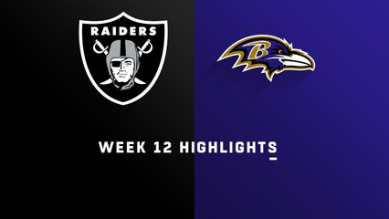 Raiders vs. Ravens highlights | Week 12