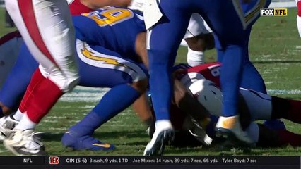 Rodney Gunter gets to Philip Rivers for strip-sack