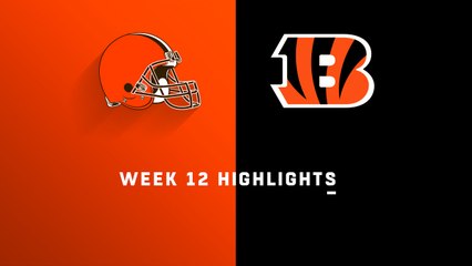 Browns vs. Bengals highlights | Week 12