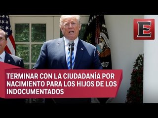 Trump plantea plan contra ciudadanía por nacimiento