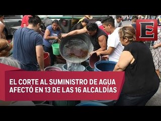 Hoy concluye en el Valle de México el corte de agua por obras en el Cutzamala