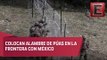 Militares de EU colocan alambre de púas en la frontera con México