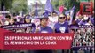 Marchan contra feminicidios en la CDMX