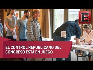 Con largas filas, EU celebra las primeras elecciones de la era Trump