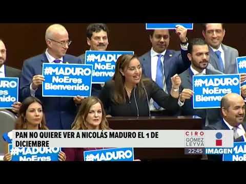PAN toma tribuna de San Lázaro en protesta por invitación a Maduro | Noticias con Ciro