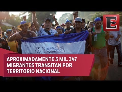 Tercera y cuarta caravana de migrantes se ubican en Chiapas