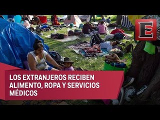 Migrantes centroamericanos desarrollan sus actividades en la Magdalena Mixhuca