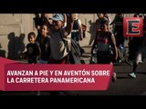 Tercera caravana migrante sale de Arriaga, Chiapas, rumbo a Oaxaca