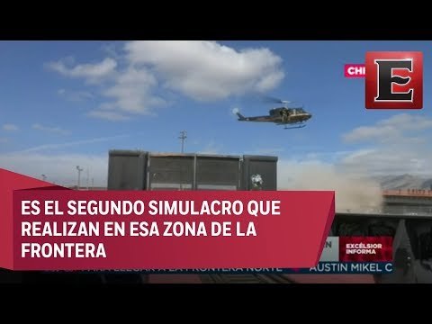 Guardia Nacional de EU realiza simulacro en la frontera de Texas
