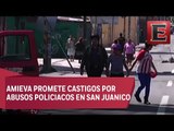 Habitantes de San Juanico denuncian uso excesivo de la fuerza de policías capitalinos