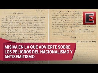 Subastan carta de Albert Einstein por casi 40 mil dólares