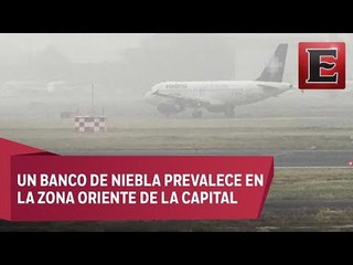 Aeropuerto capitalino suspende operaciones por densa niebla