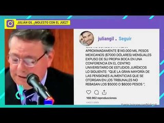 Julián Gil se mostró molesto con el juez en redes sociales | De Primera Mano