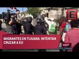 LO ÚLTIMO: Migrantes intentan cruzar la frontera a EU