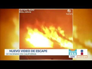 Nuevo video escapando del incendio en California | Noticias con Francisco Zea