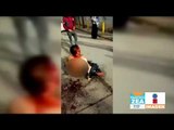 Vecinos golpean brutalmente a un presunto ladrón en Naucalpan | Noticias con Francisco Zea