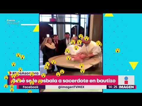 Durante bautizo bebé se resbala de las manos del sacerdote | Noticias con Yuriria Sierra