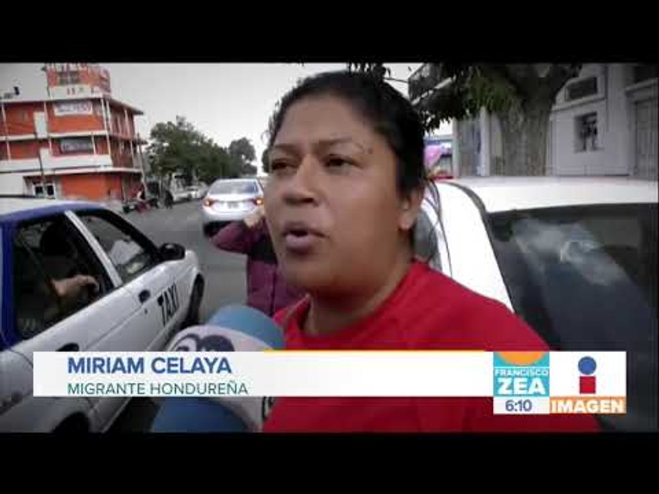 Migrante centroamericana ofrece disculpas al pu...