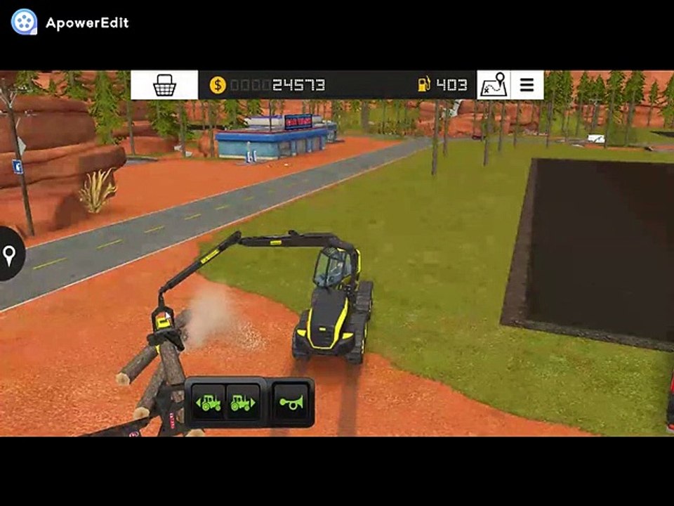 Traded my farming equipment for forestry. (Farming Simulator 18)