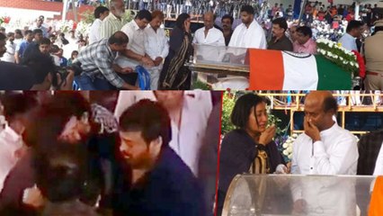 Ambareesh: Rajinikanth, Chiranjeevi Get Emotional While Paying Last Respects