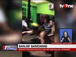 Banjir Bandang Terjang Puluhan Rumah Warga di Banyuwangi