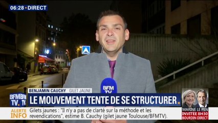 Benjamin Cauchy, gilet jaune: "A titre personnel, je n'appelle pas à manifester samedi prochain"
