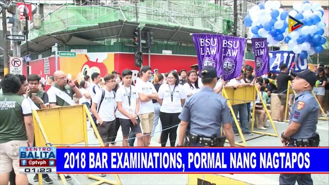 2018 bar examinations, pormal nang nagtapos