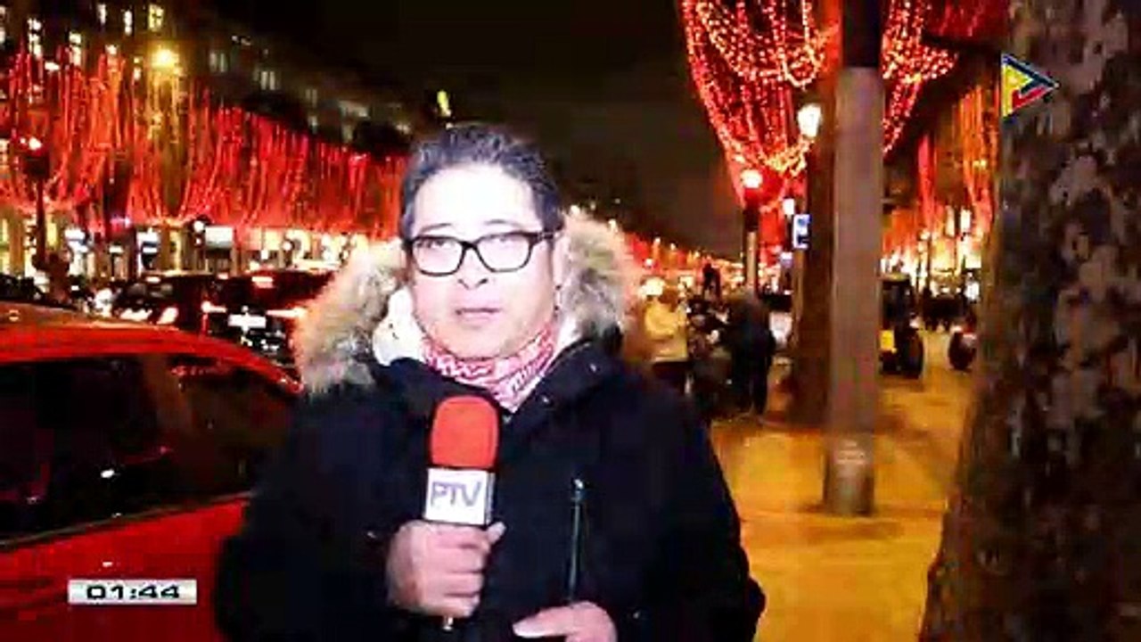 FEATURE: Avenue Champs Elysees sa Paris, napuno ng Christmas lights