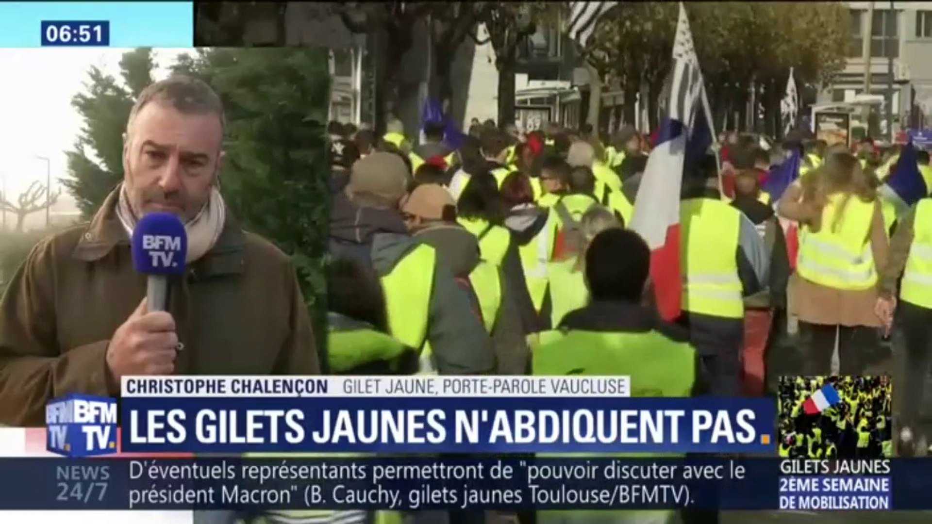 Christophe Chalençon, gilet jaune: "il y a des appels à manifester samedi  et je pense que la mobilisation sera encore plus forte" - Vidéo Dailymotion